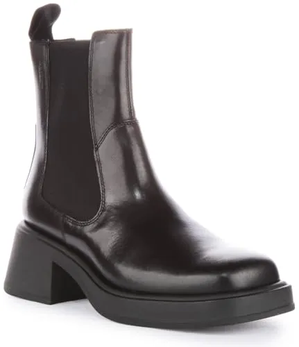 Vagabond Dorah 5642-001-20 - Damen Stiefeletten in Schwarz, Größe 37 EU - Wanderschuhe mit hochwertigem Leder und elastischen Einsätzen, ideal für stilvolle Outdoor-Abenteuer und Komfort bei jedem Schritt.