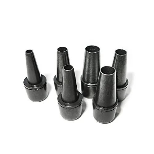 S&R Revolverlochzange Ersatz-Lochpfeifen Set 6-teilig in 2/2,5/3/3,5/4/4,5mm, für Leder-Bearbeitung, Gürtel, Textil, Werkzeug-Stahl, Zubehör