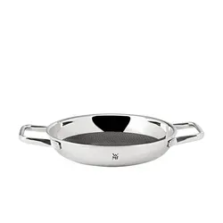 WMF Profi Resist Servier- und Bratpfanne 28 cm Induktion - Hochwertige Pfanne aus Mehrschichtmaterial mit kratzfester Wabenstruktur, ideal für gleichmäßige Wärmeverteilung und fettfreies Braten. Backofenfest bis 260°C, perfekt für alle Herdarten.