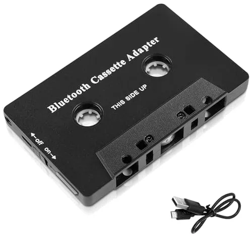 Vegena Kassetten Adapter Für Autoradio, Kfz-Kassettenadapter, Kassetten-Player-Adapter, Auto-Audio-Kassette Auf Aux-Adapter Kabelloses Kassettenband Für Mobiltelefone, Tablets, Autoradios, Mp3-Player