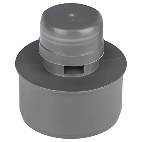 Belüftungsventil Ø DN75 Rohrbelüfter Entlüfter Entlüftungshaube Abwasserrohr Grau