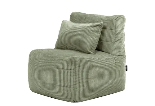 Icon Noa Liegsessel Sitzsack - Modular Sofa für Erwachsene, Salbeigrün - Flexibel und bequem: Der weiche Sitzsack aus Deutschland passt sich deinem Komfort an. Ideal für Wohnzimmer oder Gästezimmer, einfach kombinierbar für individuelles Design. OEKO-TEX-zertifiziert für geprüfte Qualität.