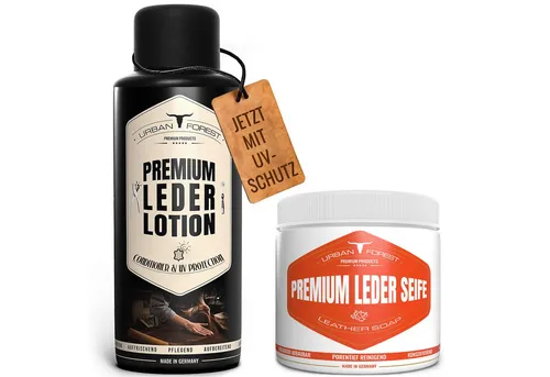 URBAN FOREST Lederlotion-Leder Seife Haushalt und Auto, für Glattleder 500 ml Lederpflege (2 St)