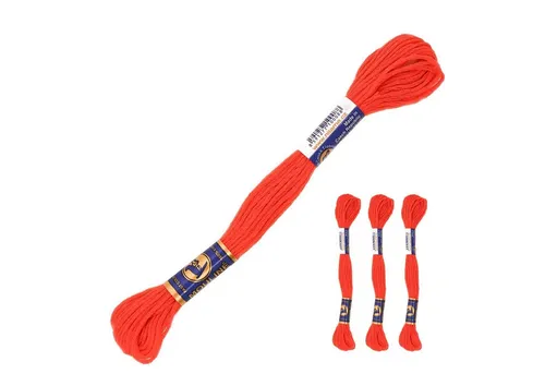 maDDma 3 Docken Stickgarn Sticktwist Stickgarn, 8 m, 2392 tieforange