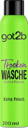 got2b Trockenshampoo TROCKEN WÄSCHE Extra Frisch (200 ml), Dry Shampoo mit Sofort-Frische-Effekt, Trockenshampoo ohne Rückstände mit 48 h tropische Brise-Duft