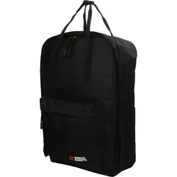 Großer moderner Rucksack für Damen und Herren - Schwarz - Robuster Cityrucksack aus strapazierfähigem Polyester, ideal für Alltag und Reisen. Mit gepolstertem Laptopfach und verstellbaren Schulterriemen für optimalen Tragekomfort.