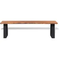 Produktbild vidaXL Sitzbank aus massivem Akazienholz, 160 x 40 cm, braun