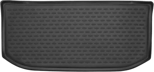 Element Kofferraumwanne für VW Up - 100% passgenau - Kfz-Ladungseinlagen für VW Up, oberer Ladeboden, mit rutschhemmender Oberfläche und hohem Rand für optimalen Schutz vor Schmutz und Flüssigkeiten. Hochelastisch und leicht aufrollbar.