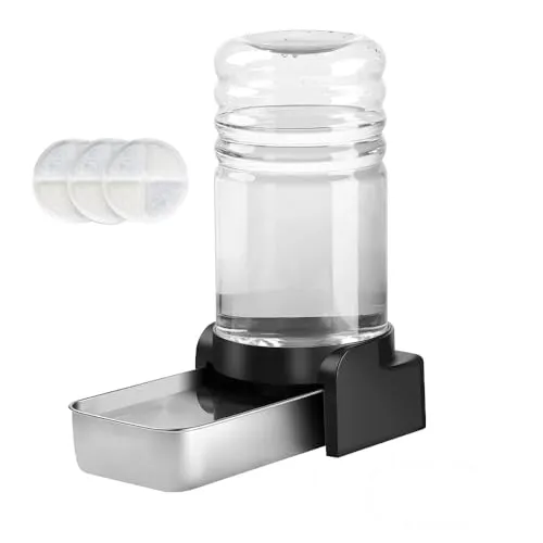 Marchul 5.7L Trinkbrunnen für Hunde und Katzen, Automatischer Trinkbrunnen mit Edelstahl-Wassernapf und 3 Filtern, Haustier wasserspender mit großer Kapazität für mittelgroße und große Haustiere