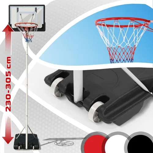 VENDOMNIA Basketballkorb mit höhenverstellbarem Ständer von VENDOMNIA