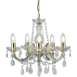 Xxxl Kristall-Hängeleuchte Marie Therese 120 cm von Searchlight