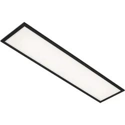 LED Panel Deckenleuchte 100cm - Flache Deckenlampe in Schwarz - Lampen: Moderne LED Deckenleuchte mit neutralweißem Licht, ideal für jeden Raum. Energieeffizient mit 2000 lm und einfacher Installation.