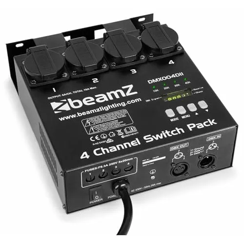 BeamZ DMX004DII DMX-Controller Switchpack mit 4 Kanälen von BeamZ