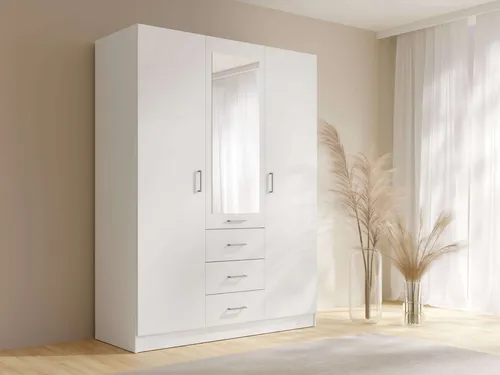 Home affaire Kleiderschrank KOS mit Spiegel und 3 Schubladen