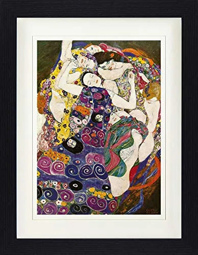 1art1 Gustav Klimt Poster Die Jungfrau, 1912-1913 Gerahmtes Bild Mit Edlem Passepartout | Wand-Bilder | Im Bilderrahmen 40x30 cm