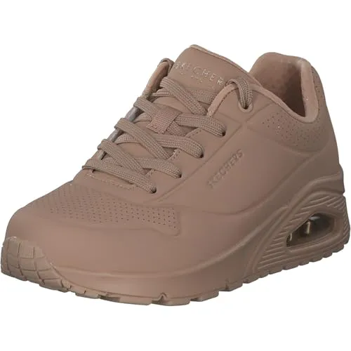 Skechers Damen UNO Stand ON AIR Sneakers – Sand Durabuck, 41 EU - Damen-Sneaker mit atmungsaktivem Durabuck-Obermaterial für ultimativen Komfort und stylischen Look.
