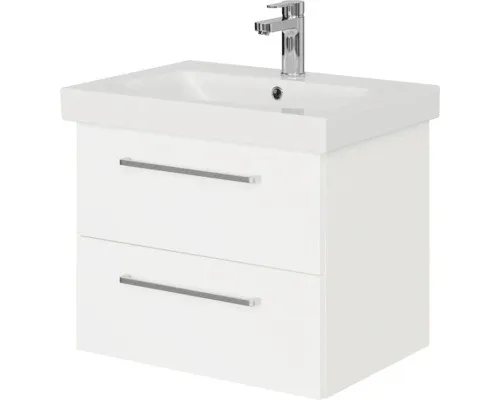 Pelipal Badmöbel-Set Sunline 105 BxHxT 65 x 56 x 46,5 cm Frontfarbe weiß hochgla