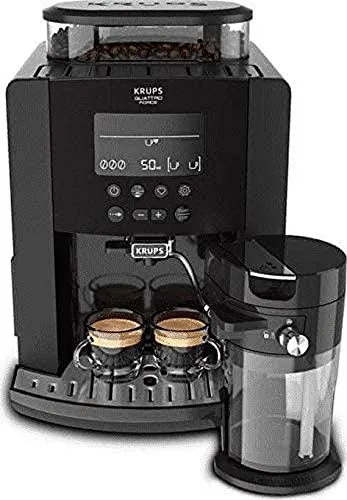 Krups EA819N Arabica Latte - Kaffeevollautomat mit integriertem Milchsystem für perfekten Latte Macchiato und Cappuccino, kompakt und benutzerfreundlich.