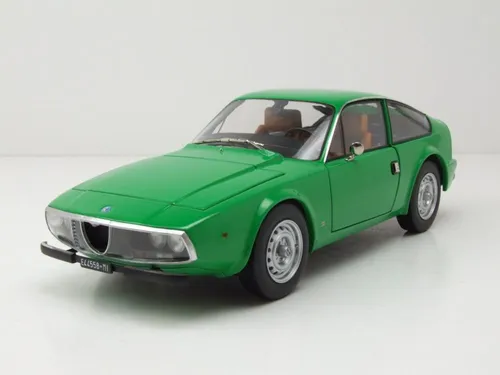 Norev Modellauto Alfa Romeo Junior Zagato 1969, Maßstab 1:18, grün - Detailgetreues Modellauto im Maßstab 1:18, mit öffnenden Hauben und Türen. Ideal für Sammler und Autofans. Aus robustem Die-Cast-Material gefertigt.