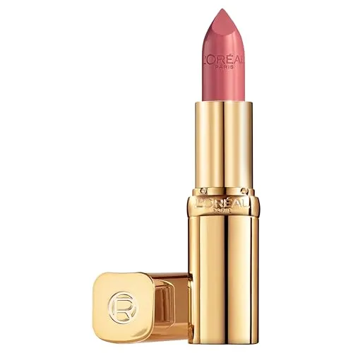 L'Oréal Paris Color Riche Satin Lippenstift Nr. 226 Rose Glance - Hochwertiger Lippenstift mit 75% pflegenden Inhaltsstoffen und Satin Finish für bis zu 12 Stunden Feuchtigkeit. Ideal für wunderschön geschminkte und gepflegte Lippen.