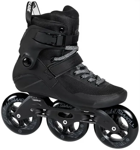Powerslide SWELL PERFORMANCE SKATES Triple Black 110 - Größe 43 - Inliner mit hochwertiger Performance und stylischem Design, ideal für sportliche Fahrten und Komfort auf langen Strecken.