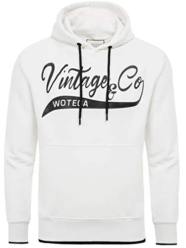 WOTEGA Herren Hoodie WT Star - Kapuzenpullover Weiß - Trendiger Sweatshirt für Männer - Stylischer Kapuzenpullover von WOTEGA: Genießen Sie höchsten Tragekomfort mit weicher Baumwolle und lässiger Passform. Ideal für sportliche und urbane Looks – perfekt für jeden Anlass!