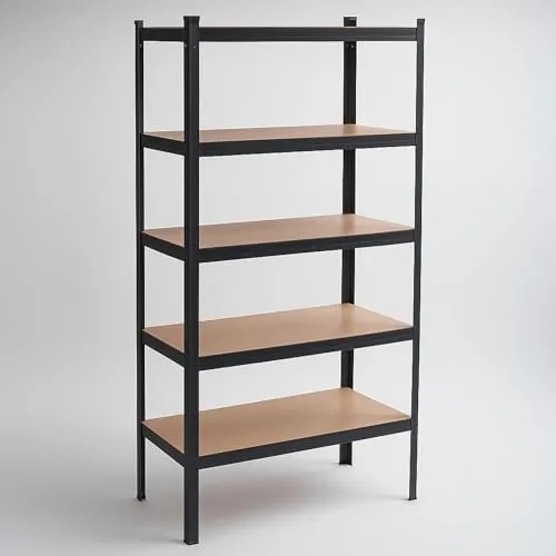 SPRINGOS Metallregal 90 x 180 x 40 cm mit 5 Ablagen