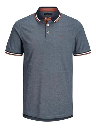Jack & Jones Herren Slim Fit Polo Shirt JJEPAULOS - Poloshirt für Herren in schmaler Passform, aus hochwertigem Pique Cotton für ein angenehmes Tragegefühl und eleganten Look, ideal für den Sommer.
