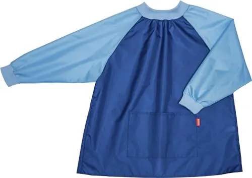 BRUNNEN Kinderschürze mit Ärmeln, blau von BRUNNEN