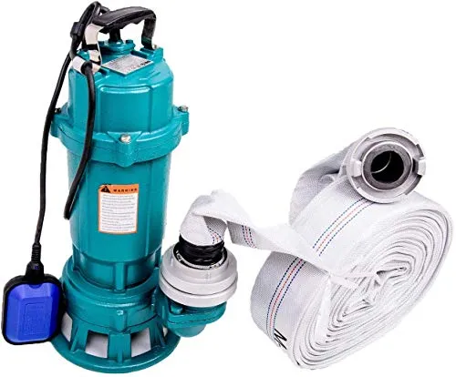 Tauchpumpe 1500W IBO mit Zerkleinerer - Wasserpumpen für Fäkalien und Schmutzwasser, ausgestattet mit leistungsstarkem Schneidwerk und 50m Schlauch für vielseitige Anwendungen.