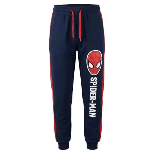 WS-Trend eplusm Spider-Man Jogginghose für Kinder – Jungen Sweathose in Rot oder Blau – Größen 98–134, Farbe: Blau, Bekleidungsgröße: 128