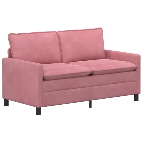 vidaXL Sofa Rosa 156 x 81 x 87,5 cm – Modernes Samtsofa für jedes Wohnzimmer - Stylisches Sofa in Rosa mit luxuriöser Samtpolsterung. Ideal für entspannte Stunden, bietet eleganten Komfort und fügt sich harmonisch in jeden Raum ein. Robuster Metallrahmen sorgt für Stabilität und Langlebigkeit.