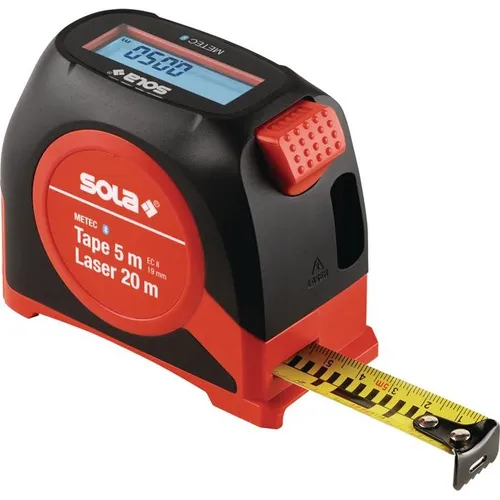 SOLA Maßband 71510201 – 5m mit digitaler Anzeige und Bluetooth