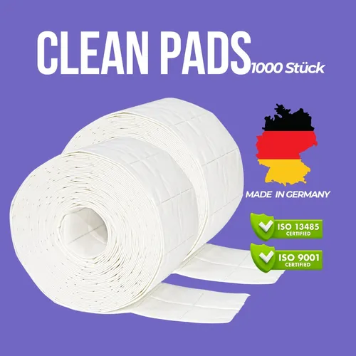 CLEAN PADS ROLLE 1000 St. Zellstofftupfer Fusselfrei Maniküre Nageldesign NAIL