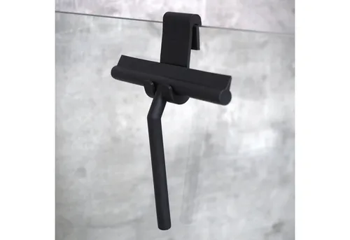 WITEN&NOCK Duschabzieher Wasserabzieher schwarz Edelstahl-Griff Glaswischer Abzieher für Dusche, (2-St), ohne Bohr