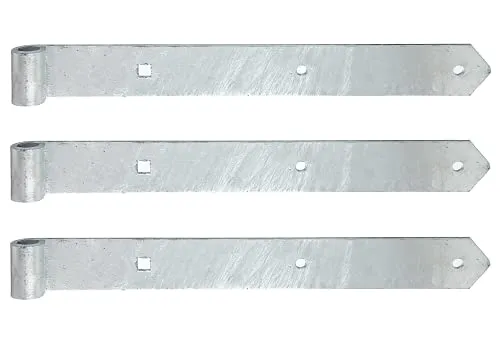 Alberts Ladenband feuerverzinkt 3er Set | Ø16 mm, 400 x 45 mm - Praktisches 3er Set aus feuerverzinktem Stahl für hohe Stabilität. Ideal für den Einsatz in Möbeln und Türen, mit einer Breite von 45 mm und einer Tiefe von 400 mm.