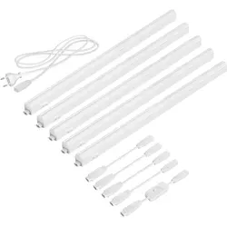 ledscom.de LED Unterbau-Leuchten Rigel 5er Set, 880lm - LED-Lampen mit flacher Bauweise und vielseitigen Einsatzmöglichkeiten, ideal für Küche und Werkstatt. Energieeffizient mit 880lm und einfache Montage dank mitgeliefertem Montagematerial.