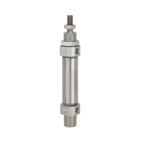 Riegler Rundzylinder »MI«, doppeltwirkend, Kolben-Ø 32, Hub 400 - Doppeltwirkender Rundzylinder »MI« mit Magnet, Kolben-Ø 32 mm und 400 mm Hub. Ideal für vielseitige Anwendungen in der Pneumatik. Robuste Bauweise für zuverlässige Leistung unter Druck.