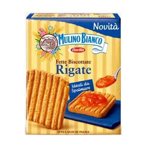 Mulino Bianco Fette Biscottate Rigate Zwieback kekse gebackenem Brot 315g