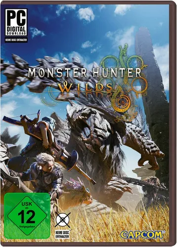 Monster Hunter Wilds - [PC] - Actionreiches Abenteuer in den Verbotenen Lande, wo Spieler mit neuen Kreaturen und dynamischen Biomen herausfordernde Monster jagen und im Crossplay-Multiplayer gemeinsam erleben können.