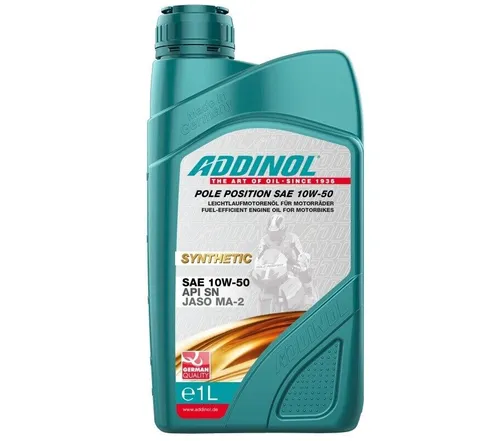 ADDINOL POLE POSITION 10W-50 1 Liter 4-Takt Motoröl 4T Motorrad Öl Motorenöl