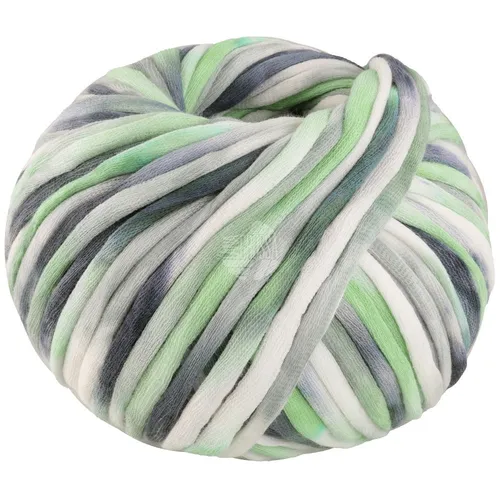 Wolle Kreativ! Lana Grossa - Gelato Fb. 13 dunkelgrau hellgrau weiß mint 100 g
