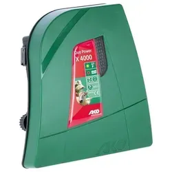 AKO Weidezaungerät Duo Power X 4000 - Weidezaungerät für bis zu 35 km Zaunlänge, duale Stromversorgung (12V/230V) und spritzwassergeschützt. Ideal für die sichere Haltung von Pferden, Rindern und mehr.