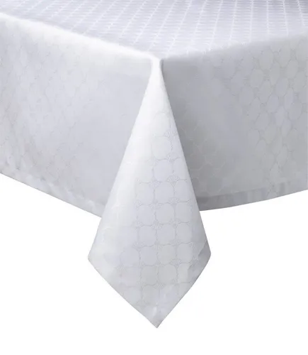 JOOP! Tischdecke Cornflower 140 x 190 cm Mischgewebe Weiß in weiß von JOOP!