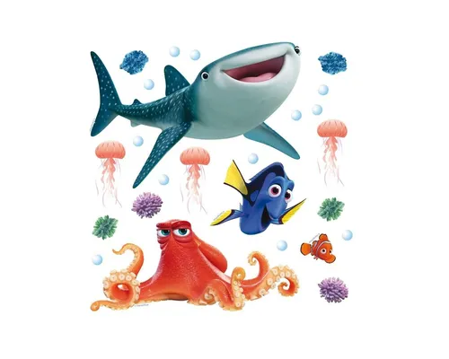 Wand-Sticker-Tattoo + DORY + selbstklebend + 30 x 30cm + mehrteilig # NEU