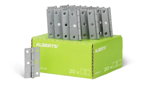 Alberts 849962 20x Scharnier Kistenband Stahl sendzimirverzinkt
