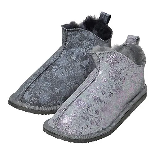 Hollert Damen Lammfell Hausschuhe Angel - Bequeme Fellschuhe aus Merino Schaffell in Rosa, Größe 38 - Hausschuhe aus 100% Merino Lammfell für optimalen Tragekomfort und Gelenkschonung. Mit strapazierfähiger EVA-Laufsohle und trendy Veloursleder für schmutzunempfindlichen Look.