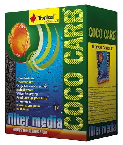 Tropical Coco Carb Filtermaterial Aktivkohle aus hochwertiger Kokosnusschalen 1l
