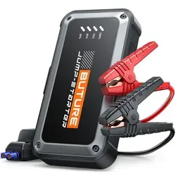 Buture Starthilfe Powerbank, 3000A Spitzenstrom, PD45W Schnellladung, Starter Powerbank Auto Starthilfe, Vier in Eins, Jump Starter, Beta08
