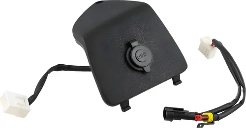 Gepäckfachblende SIP Style links schwarz mit USB für Vespa GTS, GTS Super, GTV, GT 60, GT, GT L 125-300ccm